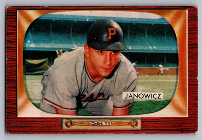 1955 BOWMAN #114 VIC JANOWICZ PIRATES - Image 1 of 3