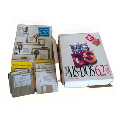 Microsoft MS-DOS 6 Software Upgrade Operating System 3x Floppy Disk 6.2 - Image 1 of 4
