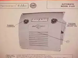 Plymouth Concord Cambridge Cranbrook 1951 convertible radio am manual de servicio 51 - Imagen 1 de 1