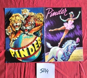 N° 5644 / Programme Cirque PINDER / SAISON 1956 / couverture couleur signé Toni - Picture 1 of 3