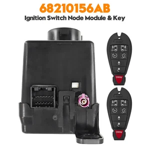 Wireless Ignition Node Module with two keys for Dodge Chrysler Jeep 68210156ABAU - Picture 1 of 10