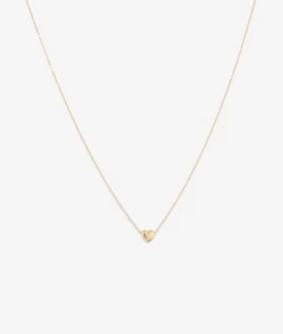 MICHAEL HILL Heart Slider Necklace in 10kt Yellow Gold RRP$299 - Picture 1 of 3