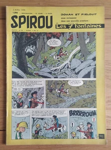 SPIROU ( journal ) n° 1094 , couverture Peyo , ( Dupuis , 02/04/1959 ) - Picture 1 of 2