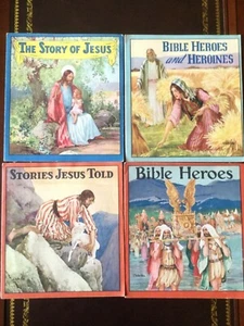 Rare Vntg Story of Jesus,Bible Heroes,Bible Heroes+Heroine,Stories Jesus Told, - Picture 1 of 9