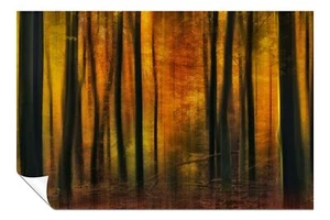 Golden Forrest in Autum Artistic Poster Wall Art Home Decor - Picture 1 of 4