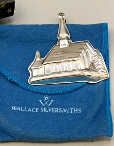 Wallace Memories Sterling Silver "Church" Ornament - Picture 1 of 4