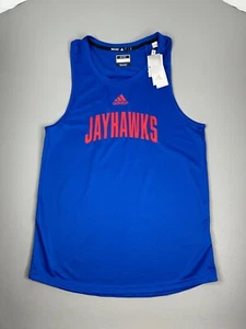 Kansas Jayhawks Adidas Sleeveless Tank Top Shirt Storm Ready Men's Large New - Picture 1 of 14