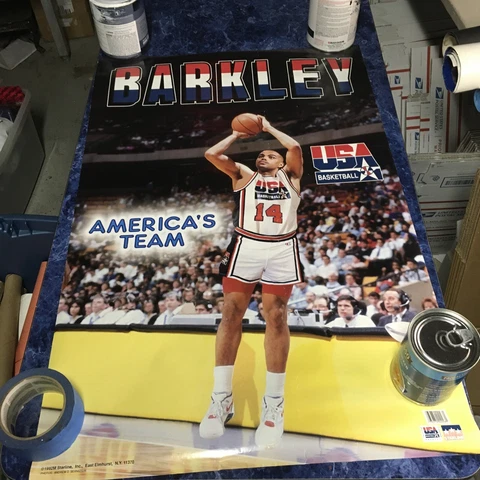CHARLES BARKLEY USA Basketball Americas Team Large Poster 1992 Starline COOL Cover