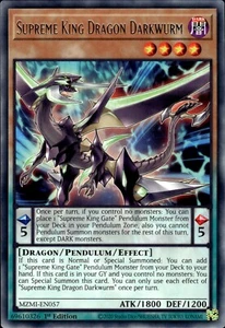 Supreme King Dragon Darkwurm - Rare 1st Edition MZMI-EN057 - NM - YuGiOh - Picture 1 of 2