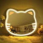 Anime Kit Cat Neon Sign Mirror Vanity Mirror with Lights Bedroom Wall Mirror ...