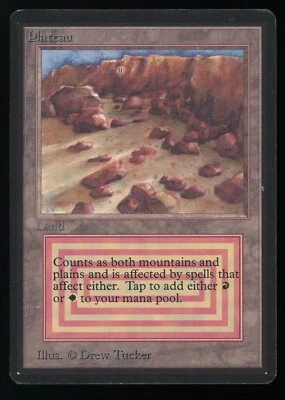 Beta PLATEAU - Dual Land - Magic the Gathering MTG - Image 1 of 4