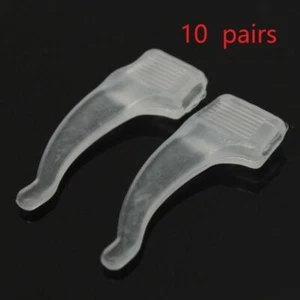 10 Pairs Eyeglasses Grip Temple Holder Silicone Anti Slip Glasses Ear Hooks - Picture 1 of 24