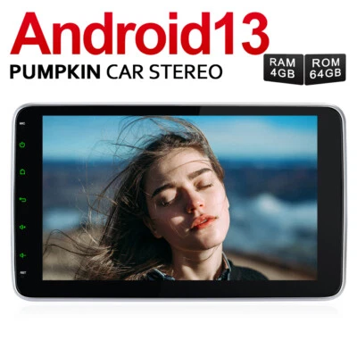 Pumpkin 4GB 64GB 10.1" Android 13 Autoradio 1 DIN Carplay GPS Navi OBD Bluetooth - Bild 1 von 4