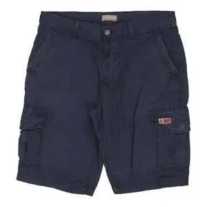 Napapijri Cargo Shorts - 36W 11L Blue Cotton - Picture 1 of 12