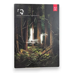 Adobe Photoshop Lightroom 5 Software DVD w/ Serial Number Disc Case - Picture 1 of 3
