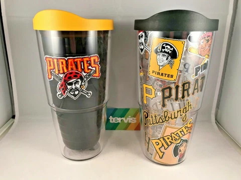 Pittsburgh Pirates Baseball Tervis Tumbler Cup 24 oz with Lid Cover