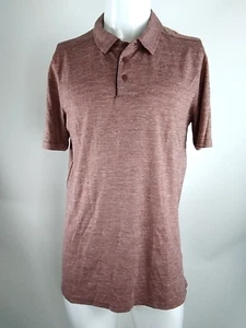 Smartwool Men Merino Hemp Blend Short Sleeve Polo Brown Heather Medium 16580-N21 - Picture 1 of 9