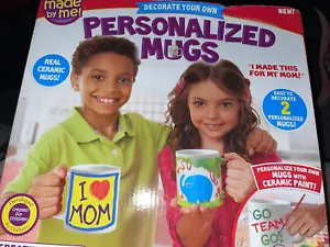 Personalized Mugs Made By Me Decorate Your Own 2 Porcelain Mugs 2013 - Picture 1 of 1
