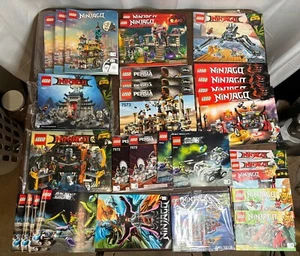 HUGE Lot of 32 Lego NINJAGO Manuals 71741 70617 70749 70631 MOVIE 70640 70611 - Picture 1 of 9
