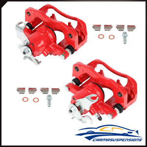 Rear Brake Calipers w/ Bracket 2Pcs For 2011-2016 Chrysler Town Country Limited