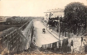 1920s Puerta del Parian gate Calle Postigo Manila,Filippine cartolina vintage RPPC - Foto 1 di 2