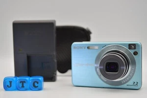 [Excellent 5] Sony Cyber-Shot DSC-W120 Blue Digital Camera  Japanese Language - Picture 1 of 23