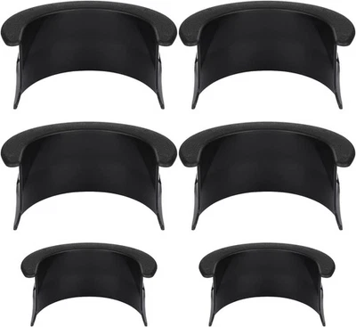 BESPORTBLE 6pcs Pool Table Pockets, Plastic Black Billiard Pocket Liner 4 Medium,