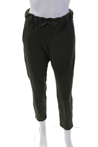 Lululemon Womens High Rise Drawstring Waist Pants Forrest Green Size 4 - Picture 1 of 4
