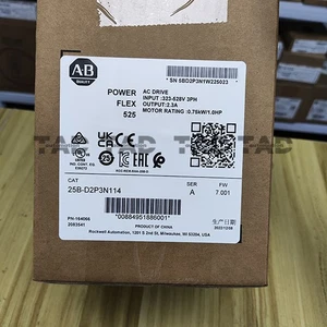 Allen Bradley 25B-D2P3N114 PowerFlex 525 AC Drive 1HP nuovo sigillato spedizione gratuita - Foto 1 di 5