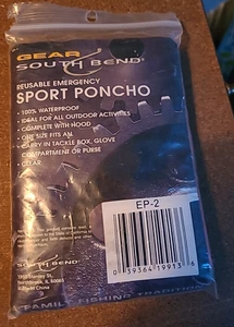 NIOP Gear South Bend Sport Poncho Reusable Emergency Orange Waterproof One Size - Picture 1 of 3