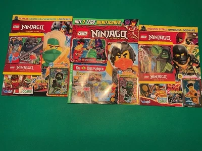 LEGO Ninjago Magazin Set (3x) | Figuren + Goldkarten - Bild 1 von 4