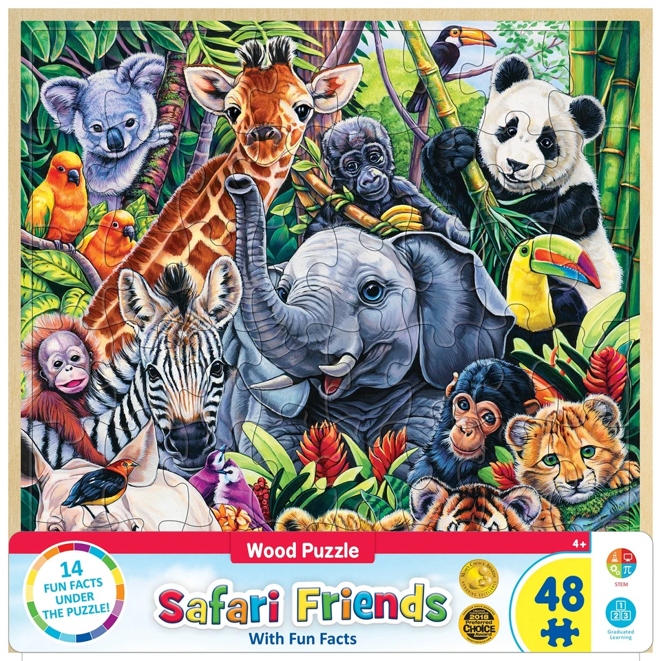 Safari Friends - 48pc Jigsaw Puzzle by MasterPieces