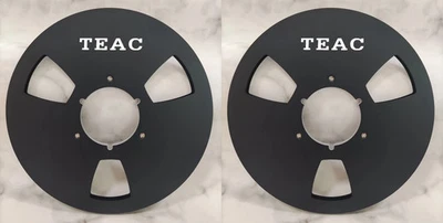 Un par de carretes de cinta TEAC negro de 10,5"" carrete de aluminio de alta calidad Foto 1 de 4