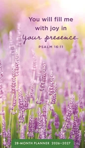 Psalms Floral 28-Month Inspirational Pocket Planner 2026-2027, 2-Year Calendar - Picture 1 of 2