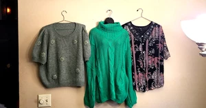 PAQUETE DE DISEÑO 3 TOPS PARA MUJER CITAS 2X NUEVO SUÉTER DOKOTOO XL SIDRA 2XL - Imagen 1 de 7