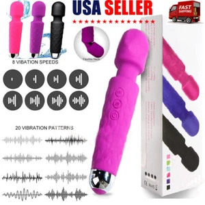 Sex Toys for Women Rechargeable G-spot Clit Vibrator Dildo Massager Adult Gifts - Picture 1 of 15