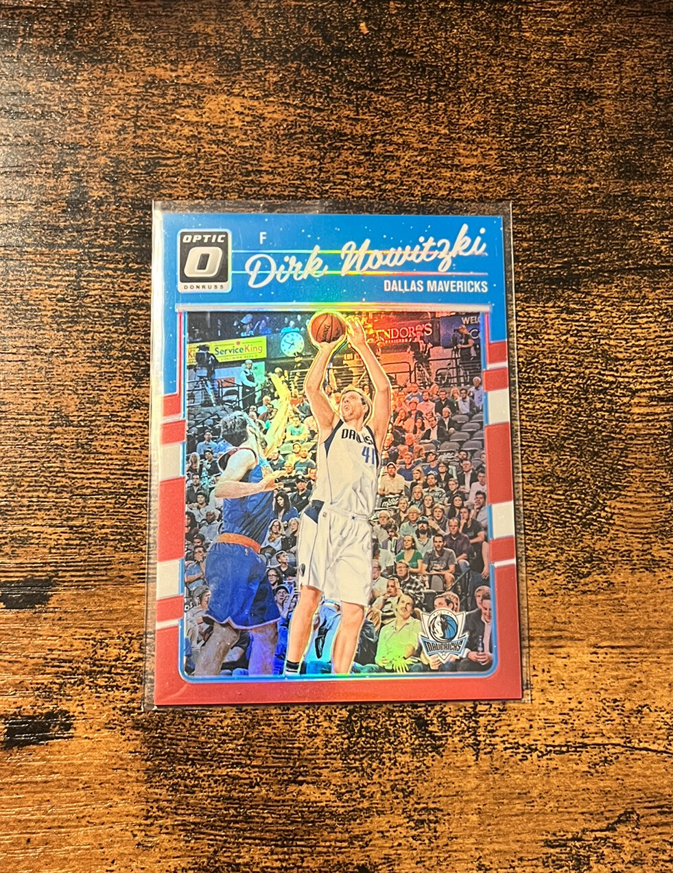 DIRK NOWITZKI 2016-17 Donruss Optic #77 Red Prizm SP /99 Dallas Mavericks