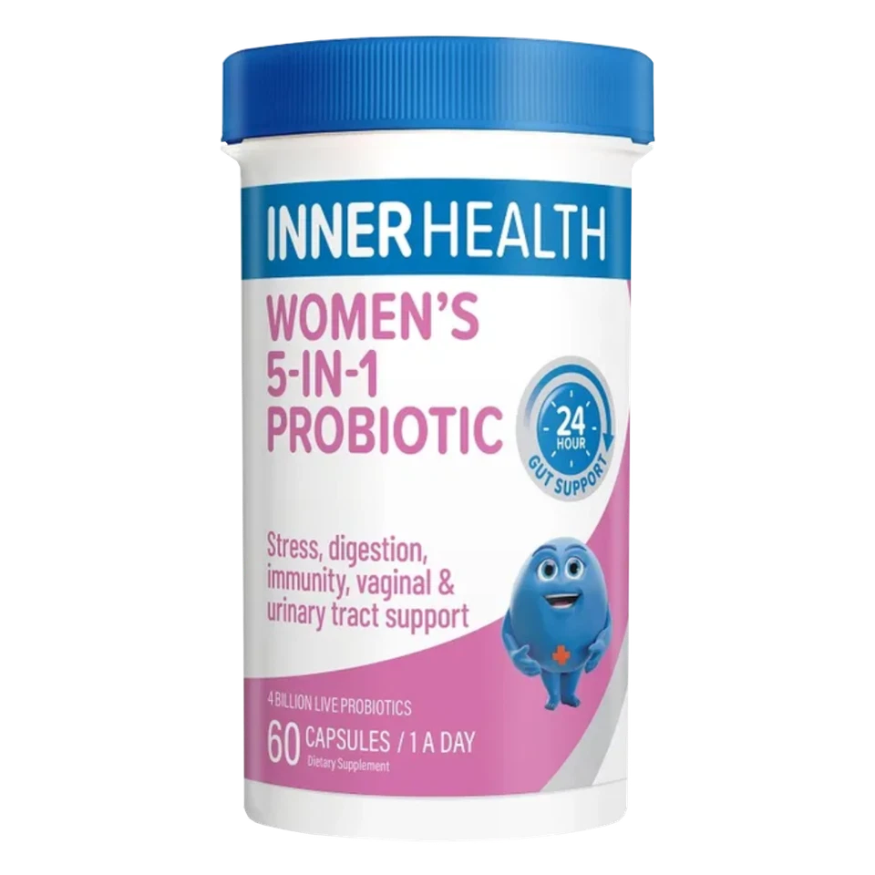 Inner Health Women's 5-in-1 Probiotic 60 Capsules Stress Digestion Immunity - image 1 of 1