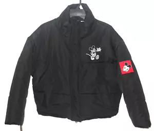 NWT Disney's Mickey Mouse Black Puffer Jacket Winter Coat Junior's Size XXS - Picture 1 of 5