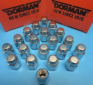 20 Wheel Lug Nuts Acorn M12-1.50 Replace For Ford OEM # 611100 CHROME - Picture 1 of 9