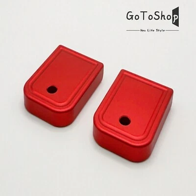 2 PK Magazine Base Plate for Glock 17 19 22 and MORE Gen 1-4 9MM .40 S&W Red - Image 1 of 4