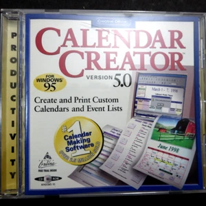 Calendar Creator Version 5.0 For Windows 95 The Learning Co Not Sure We Used It - Picture 1 of 17
