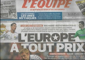 L'EQUIPE n°21860 24/05/2014  Toulon-Saracens/ Real Madrid-Athletico/ GP Monaco - Picture 1 of 1