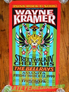 ALAN FORBES-TATTOO-MC5-COMICS-CONCERT POSTER-PUNK-IGGY POP-FILLMORE-COMIC ART - Picture 1 of 1