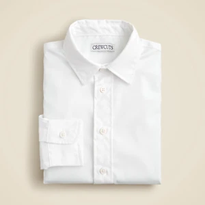 J. CREW Crewcuts Boys' Ludlow Premium Cotton Dress Shirt Size 10 White CA381 - Picture 1 of 7