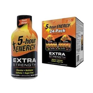5-hour ENERGY Shot Extra Strength Peach Mango (1.93 oz., 24 ct.) - Picture 1 of 2