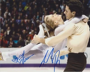 FOTO 8X10 PATINAJE ARTÍSTICO FIRMADA POR KAITLYN WEAVER & ANDREW POJE 2 - Imagen 1 de 1