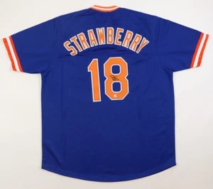 Darryl Strawberry Signed Mets Jersey (PSA COA) 3xNew York World Series Champion - Picture 1 of 6