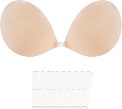 Selbstklebender, rückenfreier-trägerloser BH für Damen – versteckte Knöpfe, mit  - Bild 1 von 4