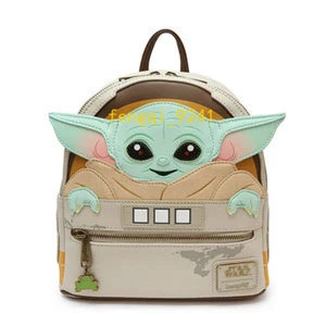Mandalorian Star Wars Grogu Baby Yoda Mini School Backpack Shoulder Bag Stocked - Picture 1 of 6